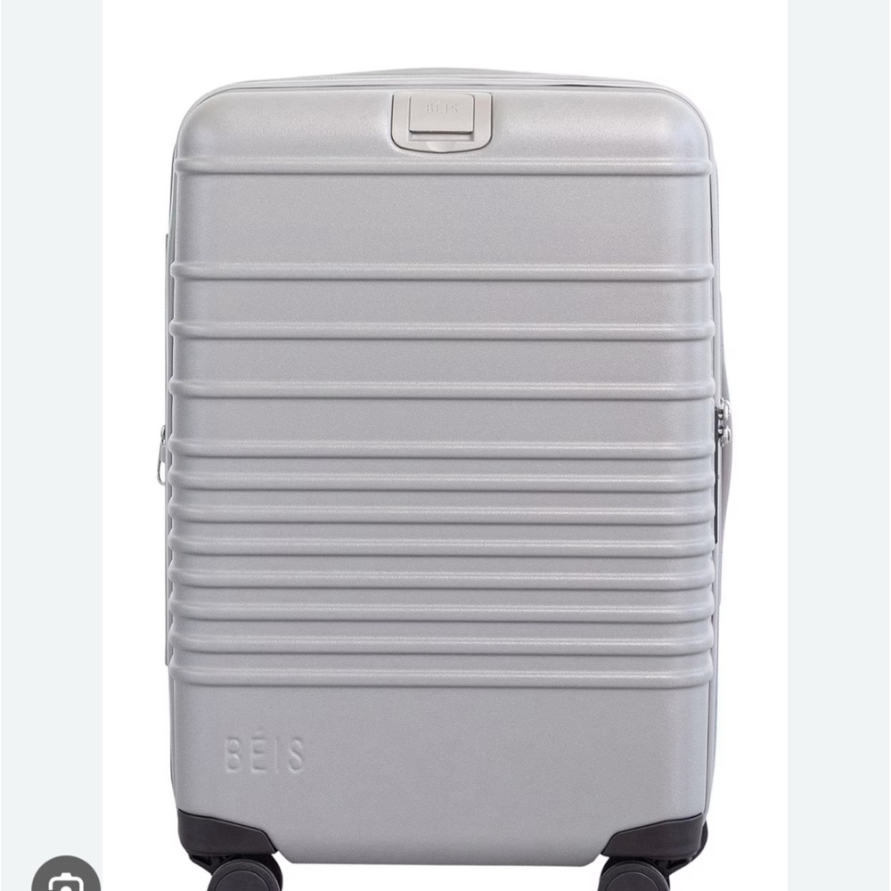 BEIS Metallic Gray Suitcase